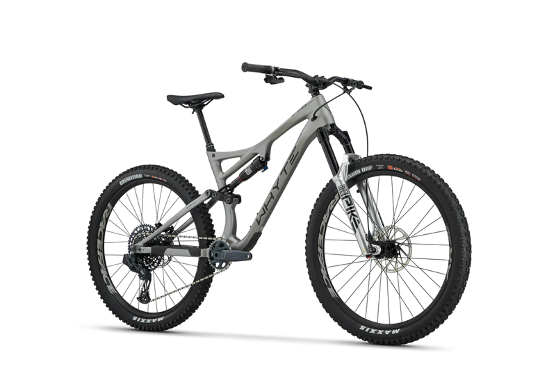 Whyte T-140C RSX Full Suspension Mountain Bike 2023 in Matt Grey/Black Grey-1
